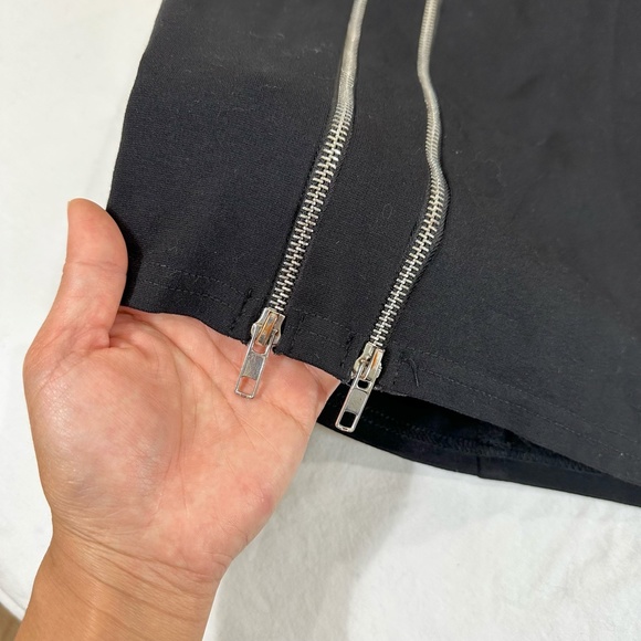 AQUA ZIP SLIT MINI SKIRT - Picture 4 of 6